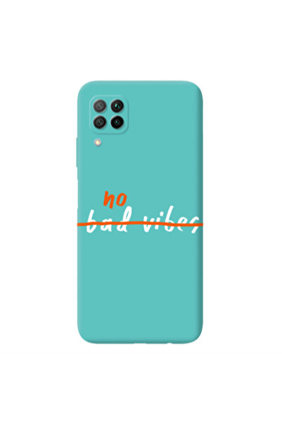 Other Huawei P40 Lite No bad vibes 2 Turquoise Colored Silicone TPU Θήκη
