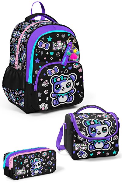 Coral High Kids 3-Piece School Bag Set