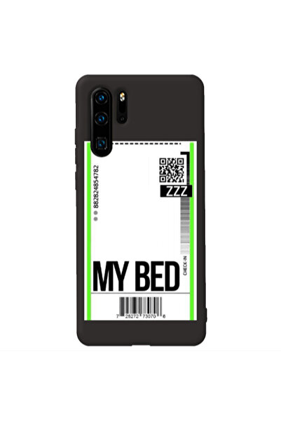 Other Huawei P30 Pro My Bed ZZZ Black Colored Silicone TPU Θήκη