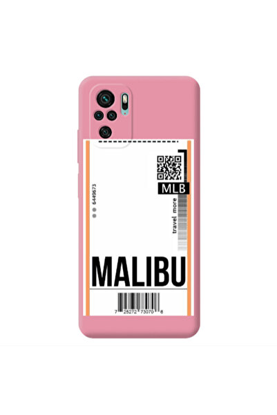 Other Xiaomi Redmi Note 10S Malibu Travel More Pink Colored Silicone TPU Θήκη