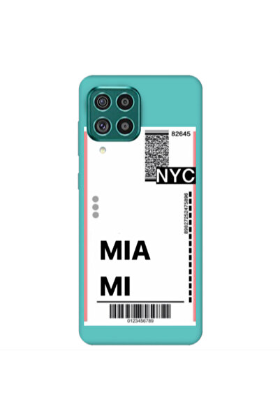 Other Samsung A22 4G Miami NYC Turquoise Colored Silicone TPU Θήκη
