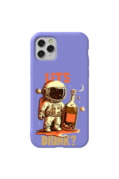 Other Apple iPhone 11 Pro Lets drink Purple Colored Silicone TPU Θήκη