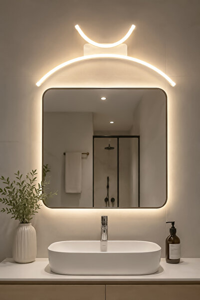 Turanconcept Gedro Modern Tasarım Dekoratif Led Aplik (GÜN IŞIĞI) (PİLLİ DEĞİ...