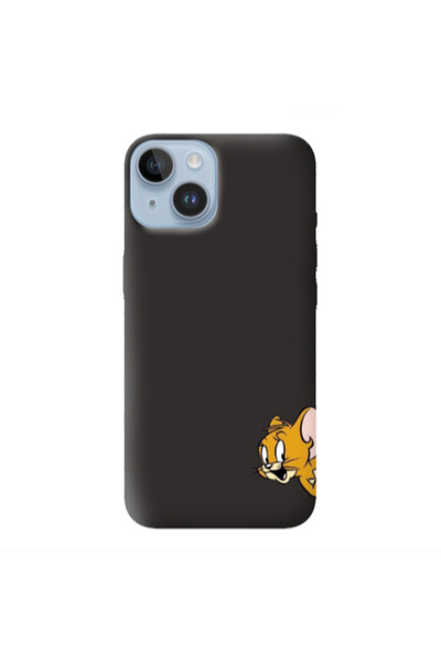 Other Apple iPhone 14 Jerry 2 Black Colored Silicone TPU Θήκη