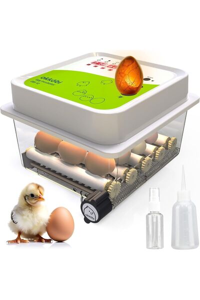 OKKOBI Incubator oua OBI-12 automat, 12 oua, control umiditate, intoarcere au...