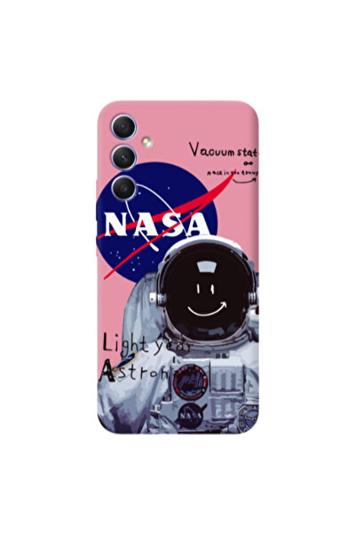 Other Samsung A34 Vacuum State Pink Colored Silicone TPU Θήκη