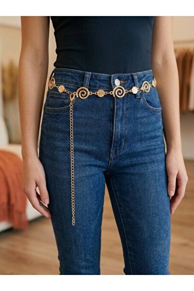 ASLIHAN KEMER Saylangoz Tokalı Kadın Zincir Kemeri,Bel Kemeri,Pantalon Kemeri...