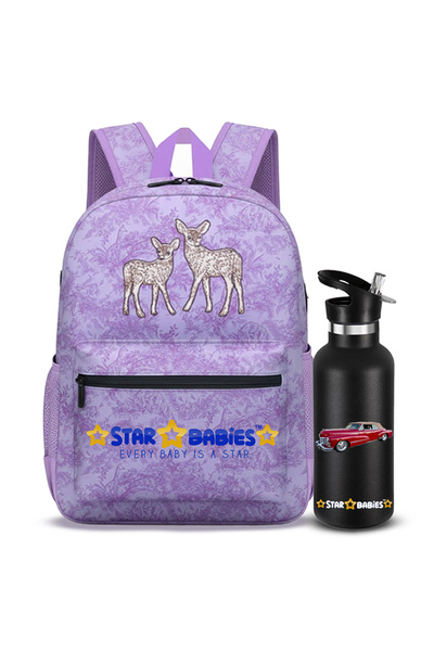STAR BABiES Kids Backpack and Insulated Stainless Steel Water Bottle 2-Piece ...