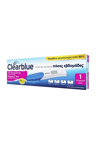 OEM CLEARBLUE Ψηφιακό Τεστ Εγκυμοσύνης με Ένδειξη Εγκυμοσύνης 1 τεμάχιο