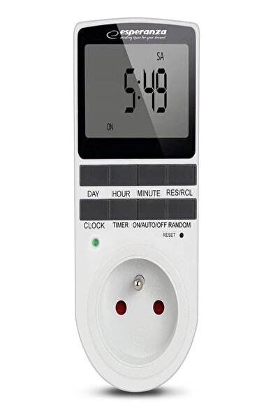 expanse Priza Programabila cu Timer, 16A, 3680W, LCD 2.3”, 10 Programe Zilnic...