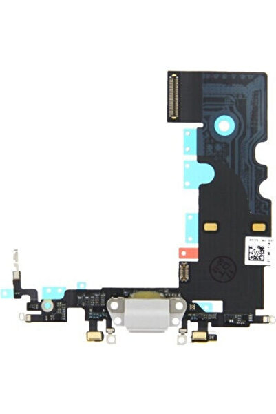 OEM Καλώδιο Flex με θύρα φόρτισης σε ασημί χρώμα για iPhone 8
