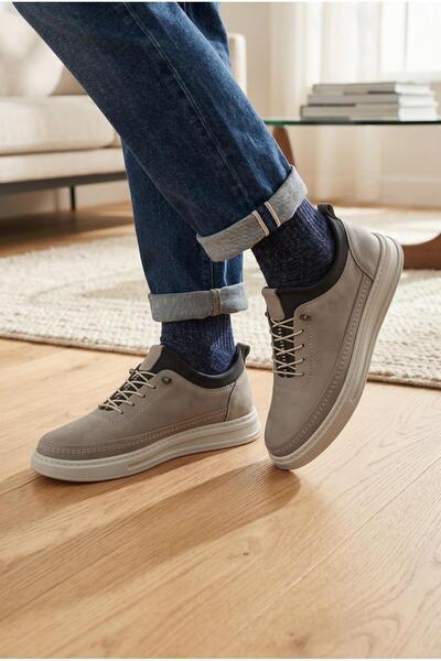 ISPARTALILAR 876 Full Orthopedic Sole Genuine Leather Men's Shoes Poly Sole C...