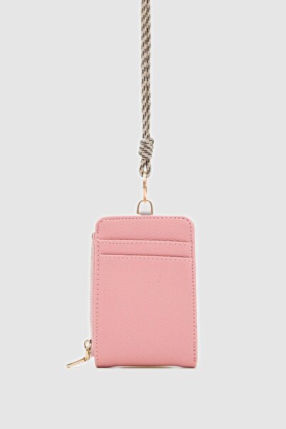 Shule Bags Palm Neck Strap Women's Wallet Pink