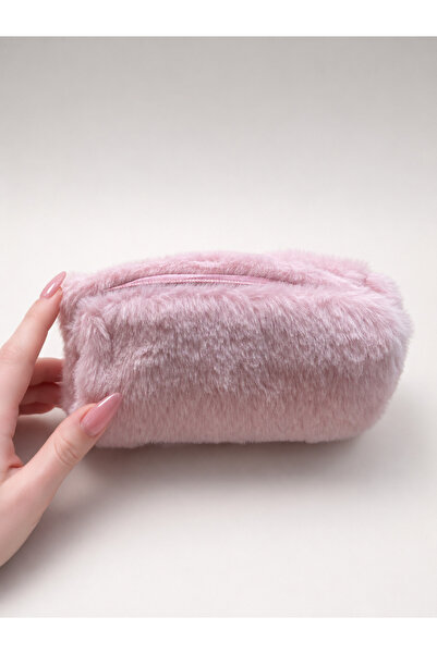 Kokoş Plush Makeup Bag Light Pink