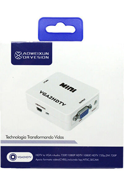 Other Aoweixun Aoweixun Μετατροπέας HDMI θηλυκό σε 3.5mm / VGA θηλυκό Λευκό 1...