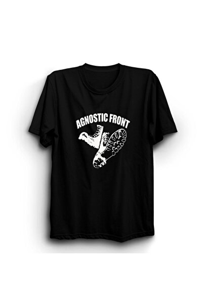 ZOKAWEAR Agnostic Front, Boot, Μπλουζάκι με στάμπα ροκ μέταλ μουσικού συγκροτ...