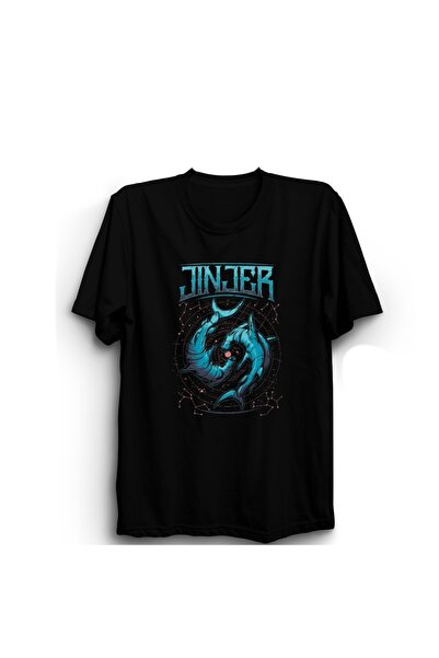 ZOKAWEAR تي شيرت Jinjer، مطبوع عليه Hammerhead Shark، فرقة موسيقى روك ميتال، ...