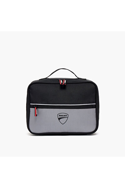 Ducati Colourblock Lunch Bag for Boys 8-13 Years with Dual Zippers - 5 L