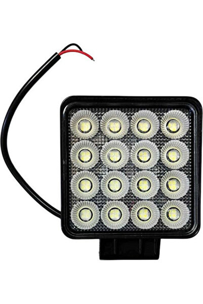 Other Τετράγωνος Προβολέας Αυτοκινήτου LED 12 - 30V 48W 10.5cm 1 τεμάχιο Κωδι...