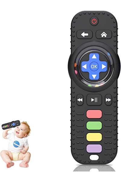 Generic Silicone Teething Ring Toy for Baby 3-12 Months, Remote Control Shape...