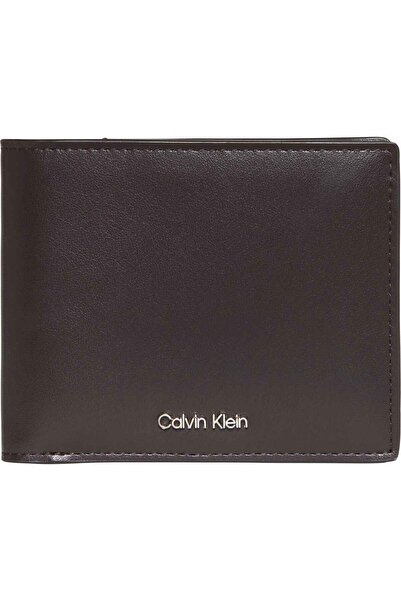 Calvin Klein Men's Branded Logo Bitter Brown Wallet Suitable for Daily Use