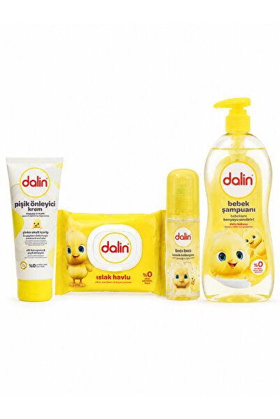 Dalin Bebek Bakım Seti - 700 ml Şampuan + 100 ml Pişik Kremi + 100 ml Bıcı Bı...
