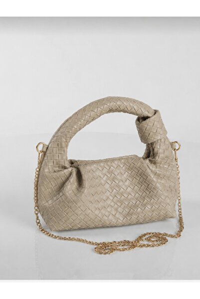 DENSİLA Women's Mink Patterned Hand and Shoulder Bag