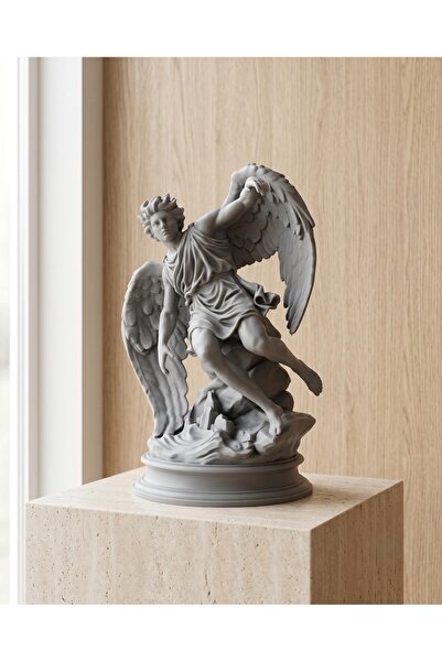 Laviera Icarus Yunan Mitolojisi Dekoratif Biblo Heykel Gri 3D Baskı