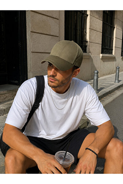 sf collection Plain Basic Khaki Baseball Cap Unisex Adjustable Cap