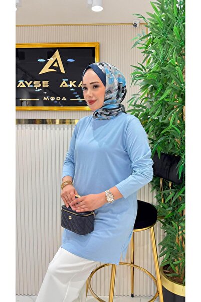 LİVAMODA43 AYŞE AKAY UZUN KOL PAMUK VİSKON TİŞÖRT