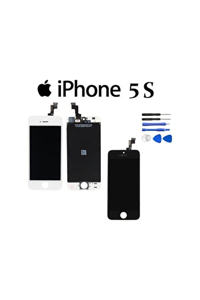 protechgsm Apple Uyumlu iPhone 5S LCD Ekran Dokunmatik + Tamir Seti Beyaz