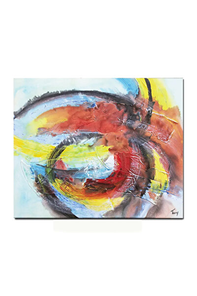 artnova Tablou abstract pictat manual, Cosmos 2, 60x50cm ulei pe panza in rel...