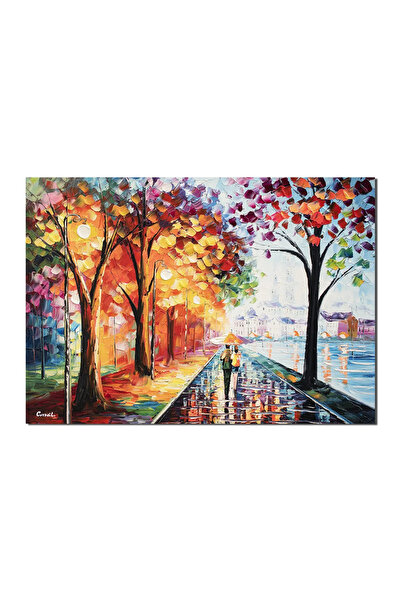 artnova Ръчно рисувана картина на влюбени, Еднакви по пътеката на живота, 70x...
