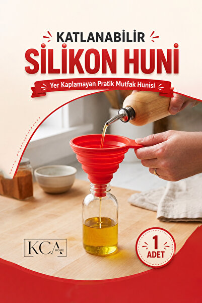 KCA HOME Katlanabilir Silikon Huni, Süzgeç Uyumlu Katlanabilir Huni, Silikon ...