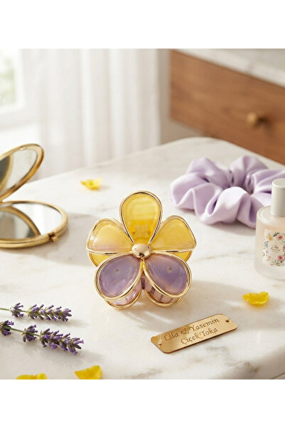 Lotus luxury Lotus Plumeria Çiçeği Tokası