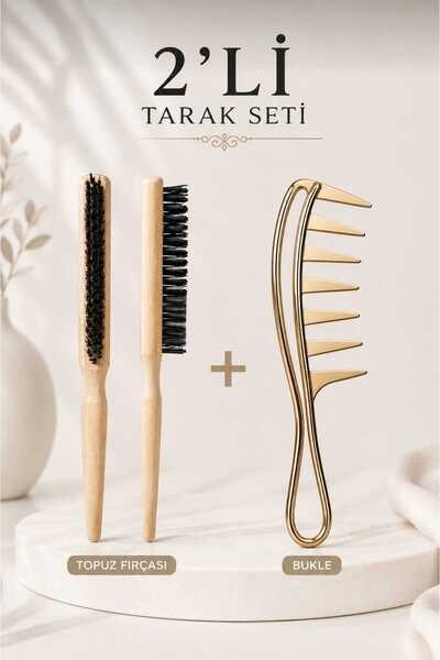 invictus design Kadın Gold Bukle Belirginleştirici Kıvırcık Dalgalı Saç Tarak...