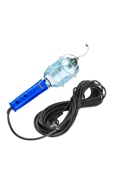 WADFOW Lampă de lucru cu fir, 75W, soclu E27, lungime cablu 10m