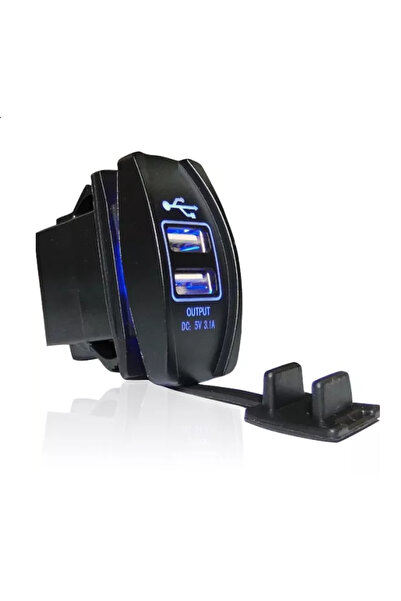 Flexzon Διπλός Προσαρμογέας USB για Αυτοκίνητα / Μοτοσικλέτες / Φορτηγά / Τρα...