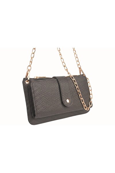 ELİS Multi Compartment Phone Wallet Women's Shoulder Bag with Chain Strap - Glasses and Card Compartment