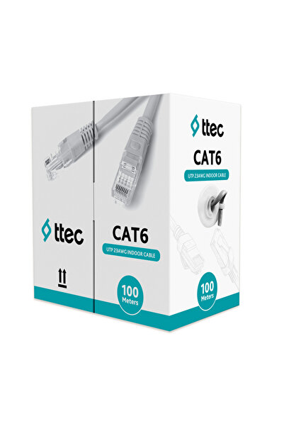 Universal كابل شبكة TTEC KBL-CAT6-23CCA/IN100G 100MT U/UTP CAT6 من البولي فين...
