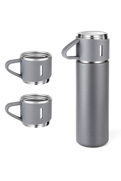 OEM Θερμός από ανοξείδωτο ατσάλι 500 ml, σετ με μονωμένο μπουκάλι και 3 κύπελ...