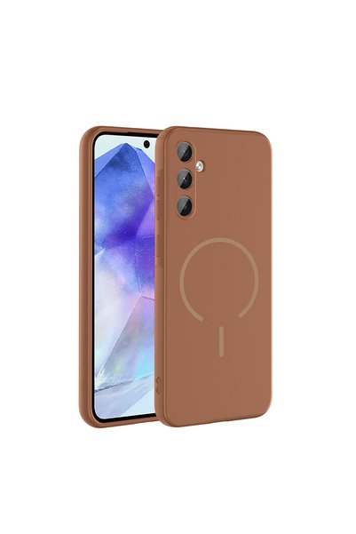 zore Galaxy A55 Case Magsafe Supported Soft Silicone with Camera Protection Senk