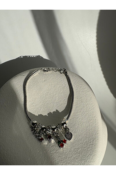 BHR AKSESUAR Silver Color Charm Bracelet
