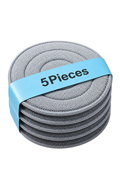 Cady One Circular Mop Replacement Parts Reusable Microfiber Round Mop Cloth f...