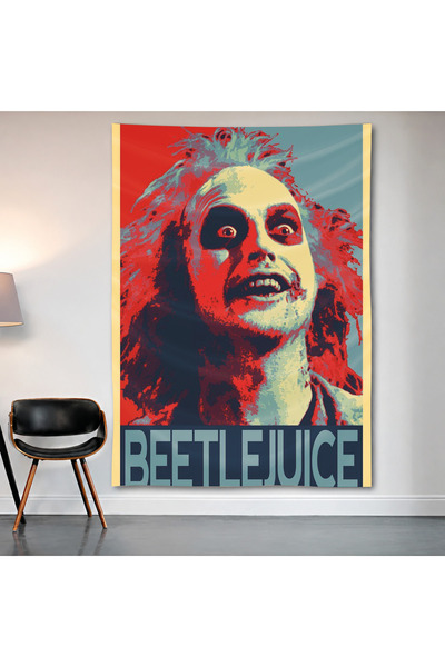 Geek Cultcha Beetlejuice Pop Art Wall Covering Wall Tapestry First Quality Sa...