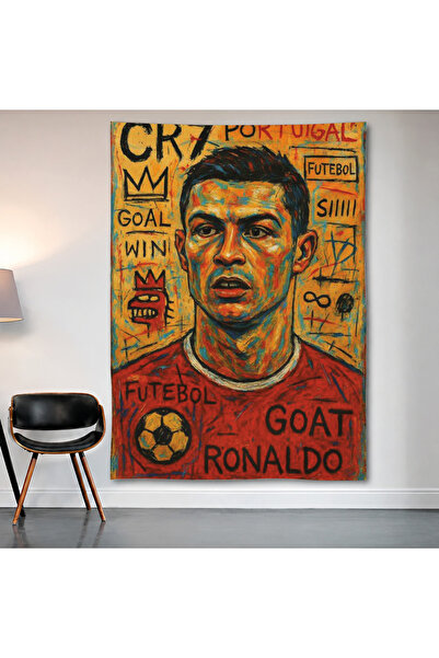 Geek Cultcha Cristiano Ronaldo Goat Wall Cloth Wall Tapestry First Quality Sa...