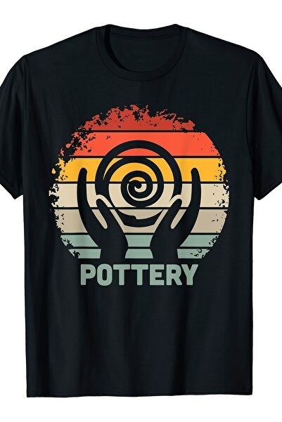 STITCHLY T-Shirt Featuring Vintage Ceramic Design, Clay Sculpture, And Potter...