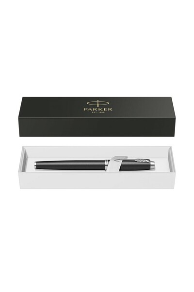 Parker Stilou IM Royal Essential negru mat cu accesorii cromate