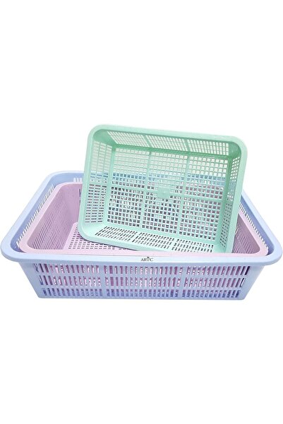 ARTC Plastic Kitchen Refrigerator Produce Storage Organizer Bin with Open Ven...