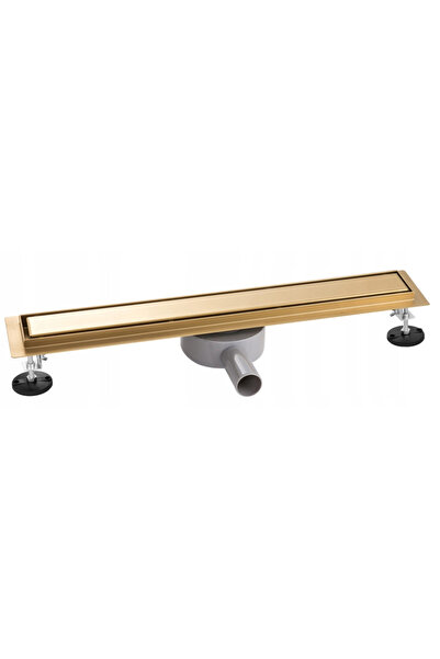 Granitan Rigola De Dus Lineara 70 cm Auriu, Otel Inoxidabil SS304, Sifon Rota...